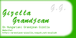 gizella grandjean business card